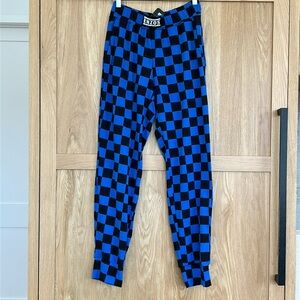 Enzos Check Joggers